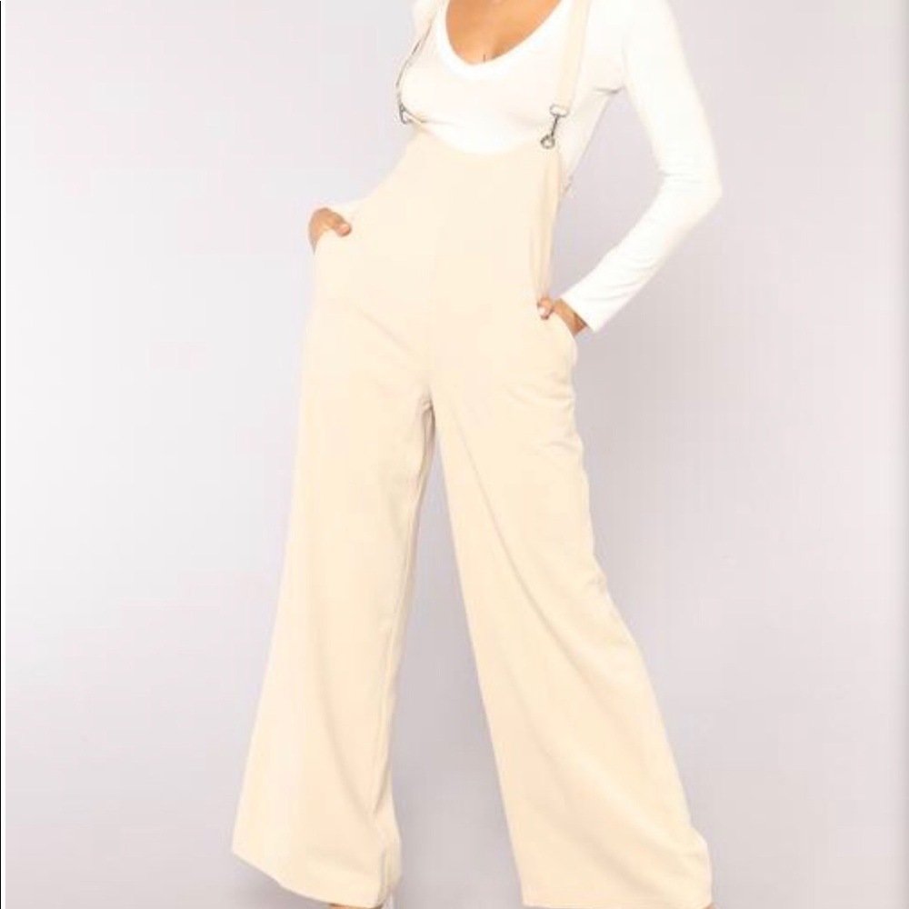Taupe Suspender Pants. FASHION NOVA. PLUS SIZE